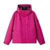 Jaqueta estilo coreano para primavera e outono, unissex, corta-vento casual com capuz, à prova de vento e resistente à água, modelagem solta, versátil para atividades ao ar livre e caminhadas