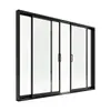 Puerta Corrediza Panorámica Aleación de Aluminio Vidrio Templado Balcón Sala de Estar División Comercio Exterior Ingeniería Puerta Corrediza Personalizada