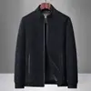 Chaqueta casual para hombres de mediana edad y mayores, adecuada para otoño e invierno, prenda exterior de corte holgado para primavera y otoño, ropa de otoño para hombres