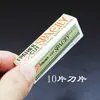 Hoja para recortar cejas caja pequeña de 10 piezas cuchillo de afeitar para cejas de acero inoxidable caja grande de 100 piezas cuchillo para cejas cuchillo para afeitar cejas de maquillador