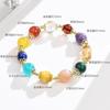 Nueva pulsera china colorida de cuentas de cristal Duobao para mujer, nicho de alta gama, pulsera Joker original al por mayor