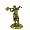 Cobre Blanco Retro Modelo de Guerrero Soldado Medieval Europeo Hecho a Mano Piezas de Ajedrez para Juegos de Mesa Adornos para el Interior del Coche Juguetes para Niños