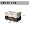 Caja de Almacenamiento de Escritorio Cosméticos Llaves Snacks Mesa de Centro Miscelánea Sala de Estar Entrada Hogar Cesta de Almacenamiento de Ratán Marco Tejido