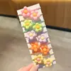 Lindo y Colorido Elástico para el Pulgar del Tamaño para Niños, Cuerdas para el Cabello de Bebé para Coletas Pequeñas, Bandas para el Cabello de Niñas Que No Dañan el Cabello, Hermosos Elásticos para el Cabello