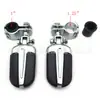 Pedales Plegables Modificados de Aleación de Aluminio para Motocicleta Adecuados para Harley Pedales de Soporte Universales de 28 mm a 32 mm