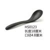 Cuchara negra de melamina transfronteriza cuchara sopera esmerilada cuchara para fideos cuchara para comidas resistente a caídas cuchara de plástico imitación porcelana cuchara de tamaño