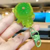 Lindo Llavero Colgante de Tortuga de Frutas y Verduras de Cristal de Resina Juguete Creativo DIY Decoración de Llavero Regalo