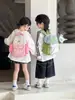 Cor vibrante combinando mochila escolar para jardim de infância de bebê, menino pequeno, alto valor, crianças, mochila ultraleve, viagem, bolsa coreana para atividades ao ar livre