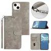 Universal para Funda de Teléfono Móvil 14Pro Funda de Cuero para Teléfono Móvil iPhone 14 Estilo Nuevo Correa para Colgar S23 Funda Protectora Flip Doble Colgante