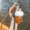 Chaveiro de Luvas de Couro Pelúcia Transfronteiriço Pingente de Bolsa Fofo Exquisito Chaveiro de Carro Presente Atacado de Comércio Exterior