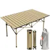 Mesa Plegable para Exteriores Portátil Camping Picnic Puesto de Coche Mercado Nocturno Gruesa Resistente Extra Gruesa Decoración de Agua Corriente