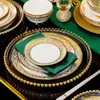 Juego de vajilla de porcelana de hueso de alta calidad Jingdezhen para el hogar, regalos, venta al por mayor, estilo europeo, cerámica, comercio exterior, combinación de cuenco, plato y cuchara