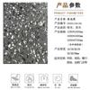 Revestimento de pisos antiderrapantes de fábrica de terrazzo preto de fábrica de ardósia artificial pré-fabricada inorgânica de terrazzo parede de pátio piso antiderrapante