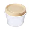 Crisper Redondo para Refrigerador Resistente a Altas Temperaturas con Tapa, Caja Pequeña para Almacenamiento de Frutas, Lonchera Calentable en Horno de Microondas, Frasco Sellado
