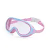 Nuevas Gafas de Natación para Niños con Marco Grande y Recubrimiento Antideslumbrante, Gafas de Natación Impermeables y Antivaho de Alta Definición de Silicona, Personalizables