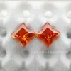 Trevo de Quatro Folhas Colorido Corte Radiante Zircônia Pedra Solta Zircônia Cúbica Acessórios de Joias Transfronteiriços Acessórios de Pedras Preciosas