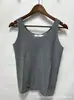 Colete Tricotado Simples Versátil Cor Sólida de Verão Feminino Sem Mangas Top Redutor de Idade Elegante para o Trabalho Camisola Venda por Atacado em Estoque