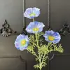4 Flores Artificiales de Seda de Amapola para Escenario de Boda y Decoración del Hogar, Flores Falsas para Decoración de Exteriores y Fotografía, Venta al por Mayor
