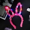 Nuevas Orejas de Conejo de Felpa Luminosas Alargadas de 14 Luces Diadema Luminosa Diadema de Orejas de Gato Luminosas Puesto Juguetes Más Vendidos