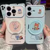 Funda tipo soporte para la pareja Judy y Nick adecuada para Apple 17 Pro Max, linda para niñas, Huawei Xiaomi ventana grande