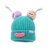 Bonito y Original Gorro de Punto para Otoño e Invierno, Adorable y Divertido para Niñas, Hace que la Cara Parezca Más Pequeña, Versátil Gorro de Lana con Boca de Salchicha, Suéter para Estudiantes
