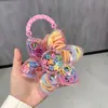 Novos prendedores de cabelo de caixinha de pequena princesa para meninas, cordões de cabelo macaron frescos e doces, conjunto de acessórios de cabelo fofo em caixa de presente