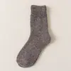 Meias Masculinas de Outono e Inverno Meia-Bota, Meias de Fio Felpudo, Espessadas e Forradas com Fleece, Meias Masculinas de Inverno Quentes de Cano Alto Toalha Tendência