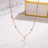 Collar de Cuentas Redondas Espaciadoras para Mujer Collar de Borla Versátil Diseño Nicho Estilo Frío Moda de Alta Gama Cadena Clavicular