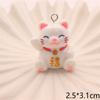 Gato da Sorte Fofo de Desenho Animado Pingente Feito à Mão Caseiro DIY Pingente Bolsa Colar Pulseira Chaveiro Pingente Acessórios