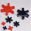 Amortiguador de Goma para Acoplamiento Tipo L Elastómero Absorbente de Impactos Hexagonal Almohadilla de Rueda Flor de Ciruelo L-50/70/75/90/100