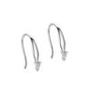 Pendientes de plata de ley S925 con forma de tres diamantes, con un solo diamante, estilo japonés y coreano, chapados en oro, para mujer.