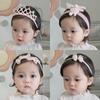 Faixa de cabelo de bebê feminino Faixa de cabelo de bebê coreano Verão Fontanela fina Proteção 0-36 meses 100 dias Foto Headwear Bonito