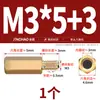 Parafuso de Coluna de Cobre Hexagonal para Chassi Porca de Passagem Única Coluna de Suporte para Placa-Mã Coluna de Isolamento Pino de Cabeça Única Coluna de Cobre M3M4M6