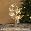 Topo de Árvore de Natal Novo Luminoso Estrela Decoração de Árvore de Natal Suprimentos Fornecimento Transfronteiriço Estrela Transparente Luminosa de Cinco Pontas