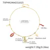 Rueda de la Fortuna Acero Inoxidable Chapado en Oro Rojo Coral Pendientes Diseño Pulpo Tortuga Circonita Pulsera Collar Set para Mujer