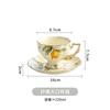 Conjunto Xícara de Café e Pires Vintage Estilo Europeu Bule de Cerâmica Xícara de Chá Conjunto para Chá da Tarde Doméstico de Alto Valor Conjunto de Chá Britânico Phnom Penh