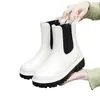 Botas de Chuva Martin Transfronteiriças para Mulheres, Novo Estilo, Sapatos Impermeáveis de Solado Grosso, Botas de Chuva de Gelatina Antiderrapantes de Cano Curto Estilo Japonês