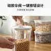 Potes de Armazenamento Tipo Pressão, Potes Selados a Vácuo para Grãos, Alimentos de Cozinha, Grãos de Café, Farinha, Potes de Armazenamento Selados Atacado