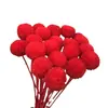 Flores Eternas en Tonos Rojos, Decoraciones de Año Nuevo, Kits de Material para Ramos, Decoración para el Hogar con Ambiente, Arreglos de Boda, Accesorios de Fuegos Artificiales y Decoraciones de Conjunto