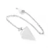 Colgante de Cristal Hexagonal Pequeño Natural de Moda y Sencillo Pie Colgante Colgante de Bala Facetado en Forma de Cono Collar