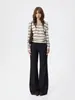 YECHUAN#Jeans de Tiro Medio Microacampanados para Mujer 2026 Nuevo Estilo Otoño Hebilla de París Lavados Pantalones Acampanados Adelgazantes