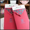 Fabricante de Tarjetas de Invitación y Sobres al por Mayor, Invitaciones de Gama Alta, Mano de Obra Exquisita, Impreso con Logo de Lámina Dorada