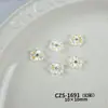 Pedras de strass florais de cristal brilhantes sem base para nail art, flores tridimensionais coloridas para roupas DIY, bolsas e acessórios de unha