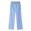 Chaleco Superior de Rayas Azules para Mujer Estilo Europeo y Americano Primavera 2025 6775 6776