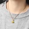 Accesorios DIY de la Tienda de Oro Puzuo, Mismo Estilo que los Accesorios Chapados en Oro, Collar con Colgante de Caqui y Cacahuete de Buena Suerte, Pulsera y Colgante de Collar Retro de Moda