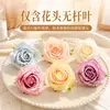 Rosa artificial con pétalos multicapa en colores macarrón, accesorio para el cabello de novia y dama de honor, ramillete de boda, material para manualidades DIY hecho a mano