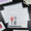 Bolsa com Botão A4 Hongxing Bolsa para Prova de Estudante Armazenamento com Botão de Pressão Organizador de Documentos Bolsa Plástica Transparente para Arquivos Venda por Atacado
