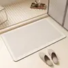 Tapete de Chão de Lama Diatomácea Estilo Nórdico para Casa, Banheiro, Porta de Banheiro, Absorvente de Água, Antiderrapante, Resistente ao Desgaste, Resistente à Sujeira, Fácil de Limpar