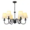 Lustre minimalista de sala de estar estilo americano, todo em cobre, adequado para vilas, lobbies de hotel e restaurantes, lustre personalizado criativo retrô de designer
