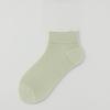 Calcetines Cortos Finos de Verano para Mujer Hechos de Seda de Morera, Calcetines sin Costuras hasta la Media Pantorrilla, Malla Antibacteriana, Transpirables, Estilo Ballet Blanco para Verano